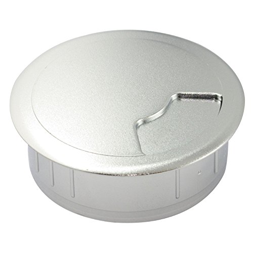 VASALAT Kabeldurchgang 80mm verchromt matt, Kabeldurchführung D80mm, 1 Stück von vasalat