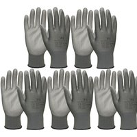 Vasalat - Arbeitshandschuh Staffl PU-Touch Schutzhandschuh grau Größe 10 / 5 Paar Vasalat - Arbeitshandschuh Staffl PU-Touch Schutzhandschuh grau Größe 10 / 5 Paar von VASALAT