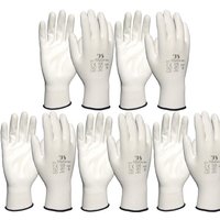 Vasalat - Arbeitshandschuh Staffl PU-Touch Schutzhandschuh weiß Größe 7 / 5 Paar Vasalat - Arbeitshandschuh Staffl PU-Touch Schutzhandschuh weiß Größe 7 / 5 Paar von VASALAT