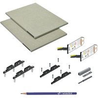 Vasalat - Blum Aventos HKi mit Blumotion und Tip On vollintegriert, Kraftspeicher 24K2800T set - Klappenbeschlag mit Montagezubehör und vorgefrästen Vasalat - Blum Aventos HKi mit Blumotion und Tip On vollintegriert, Kraftspeicher 24K2800T set - Klappenbeschlag mit Montagezubehör und vorgefrästen von VASALAT