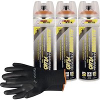 Vasalat - Dupli-Color Markierungsspray mit 360 Grad Ventil Set - Markierspray Neon orange für professionelle Markierungen, 3 Stück Vasalat - Dupli-Color Markierungsspray mit 360 Grad Ventil Set - Markierspray Neon orange für professionelle Markierungen, 3 Stück von VASALAT