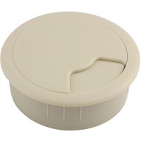 Vasalat - Kabeldurchführung Kabeldurchlass rund Einbau Kabeldoseø 60mm ks beige von VASALAT