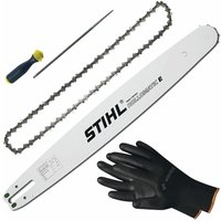 Kettensäge Zubehör - Sägekette 30cm Picco Micro Mini 3 Ersatzkette + Schwert 30cm + Feilenheft mit Feile 4mm von VASALAT
