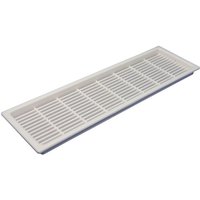 Vasalat - Lüftungsgitter Abluftgitter Möbelbeschlag 171 x 42 mm Kunststoff weiß von VASALAT