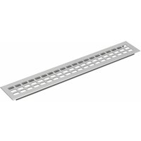 Vasalat - Lüftungsgitter Kühlschrank 800x100 mm, einsteckbares Lüftungsblech - auch für Kleiderschränke & Türen, Aluminium natur eloxiert Vasalat - Lüftungsgitter Kühlschrank 800x100 mm, einsteckbares Lüftungsblech - auch für Kleiderschränke & Türen, Aluminium natur eloxiert von VASALAT
