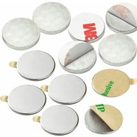 Vasalat - Scheibenmagnet flach, Magnete mit Metallscheiben selbstklebend, Rundmagnet ø 15mm, Neodym vernickelt 12-teilig Vasalat - Scheibenmagnet flach, Magnete mit Metallscheiben selbstklebend, Rundmagnet ø 15mm, Neodym vernickelt 12-teilig von VASALAT
