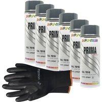 Dupli-Color Lackspray anthrazitgrau glänzend ral 7016 - Sprühlack für Metall, Kunststoff und Holz - wetterfeste Sprühfarbe für den Innen- und von VASALAT