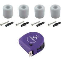 vasalat Gummistopper Boden & Wand 2in1 zum Schrauben ø 30mm, Höhe 30mm - Türstopper + Montagezubehör, Gummi hell - 4 Stück vasalat Gummistopper Boden & Wand 2in1 zum Schrauben ø 30mm, Höhe 30mm - Türstopper + Montagezubehör, Gummi hell - 4 Stück von VASALAT