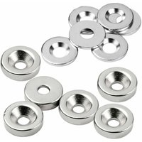 vasalat Magnet rund, Scheibenmagnet mit Metallscheibe mit Senkbohrung, Rundmagnet ø 15mm, Neodym vernickelt 12-teilig vasalat Magnet rund, Scheibenmagnet mit Metallscheibe mit Senkbohrung, Rundmagnet ø 15mm, Neodym vernickelt 12-teilig von VASALAT