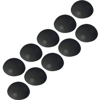 Vasalat - Wandtürstopper Set - Türpuffer 32mm, Höhe 12mm - Türstopper selbstklebend ideal zum Schutz von Wand & Tür, schwarz - 10 Stück von VASALAT