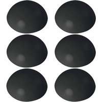 Vasalat - Wandtürstopper Set - Türpuffer 32mm, Höhe 12mm - Türstopper selbstklebend ideal zum Schutz von Wand & Tür, schwarz - 6 Stück von VASALAT