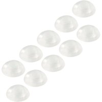 Vasalat - Wandtürstopper Set - Türpuffer 32mm, Höhe 12mm - Türstopper selbstklebend ideal zum Schutz von Wand & Tür, transparent - 10 Stück von VASALAT