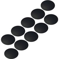 Vasalat - Wandtürstopper Set - Türpuffer 60mm, Höhe 15mm - Türstopper selbstklebend ideal zum Schutz von Wand & Tür, schwarz - 10 Stück von VASALAT