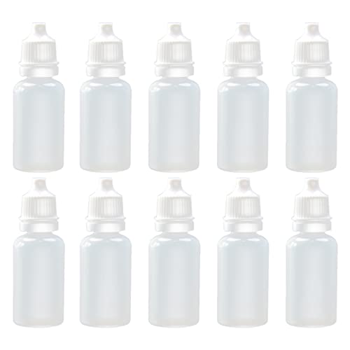 24 Stück Quetschbare Kunststoff-Tropfflaschen mit Schraubverschlüssen für Augen, Flüssigkeit, leer, nachfüllbar, ätherisches Öl, Tropfenbehälter 20 ml von VASANA