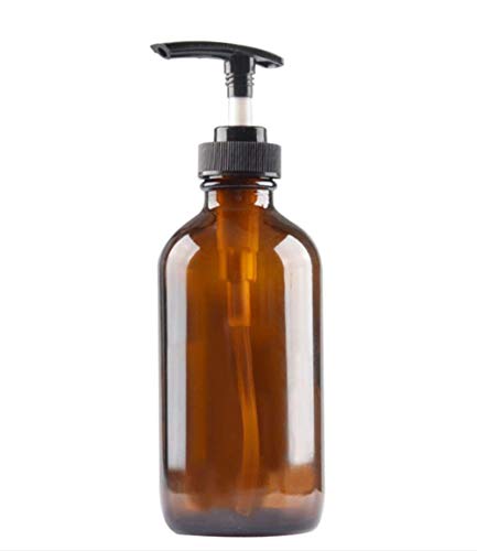 VASANA 250 ml braune Glas-Pumpflaschen, Pump-Lotionspender, Behälter, leere Flasche mit Pumpe, Mehrzweck-Flasche für Emulsion, Shampoo, Dusche, Toilettenartikel, Flüssigkeitsbehälter von VASANA