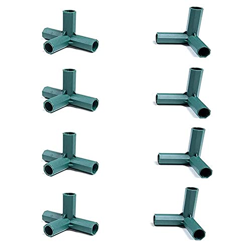 VASANA 8 STÜCKE 16MM Gewächshausrahmen Bauverbinder PVC-Rohrfittings Fechten Rohrverbinder DIY Schuppen Gartenanschlüsse von VASANA