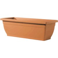 Vasar - Rechteckige Box -Vase in Harz von Balkon Terrakotta Garden Venere Telcom - 50x20x17 cm von VASAR