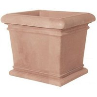 Val d'Aosta Cubo-Vase 30 cm - Erde aus Siena Val d'Aosta Cubo-Vase 30 cm - Erde aus Siena von VASAR