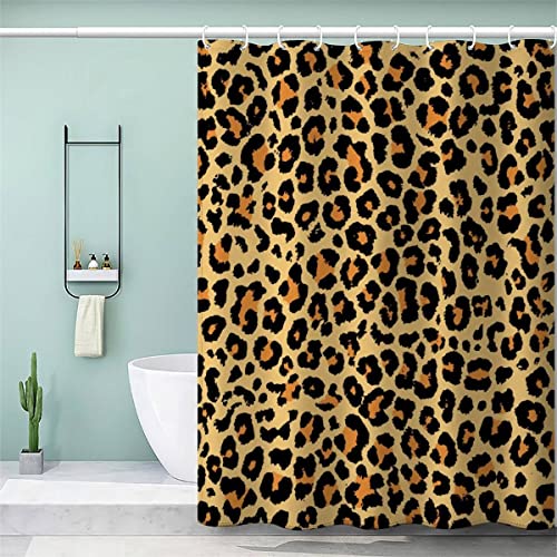 VASENA Duschvorhang 180x180 Erwachsene Duschvorhang Leopardenmuster 3D Motiv Schwer Stoff Polyester Badvorhang Stilvoll Duschvorhang Waschbar Anti Schimmel VASENA Duschvorhang 180x180 Erwachsene Duschvorhang Leopardenmuster 3D Motiv Schwer Stoff Polyester Badvorhang Stilvoll Duschvorhang Waschbar Anti Schimmel von VASENA