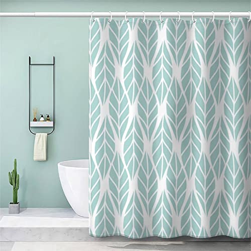 VASENA Geometrie Abstrakte Kunst Duschvorhang 180x200 Boho Bad Vorhäng Anti-Schimmel Textil Anti-Bakteriel 3D Wasserdicht Duschvorhang Badewanne mit 12 Hooks von VASENA