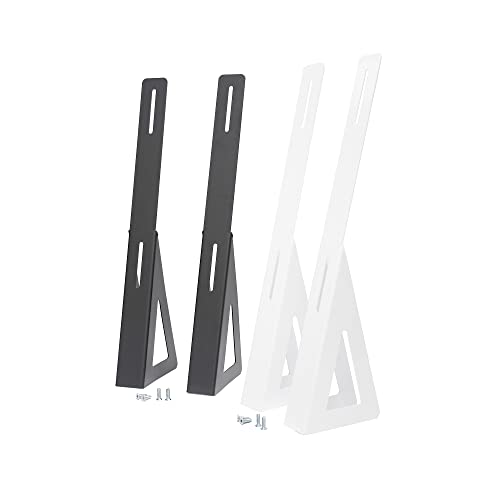 VASNER Standfüße für Infrarotheizung - geeignet für Citara Serien Glas, Metall, Metall Plus, Tafel & Tafel Plus, sicherer Stand & mobiler Einsatz, höhenverstellbar, Metall pulverbeschichtet (Weiß) von VASNER