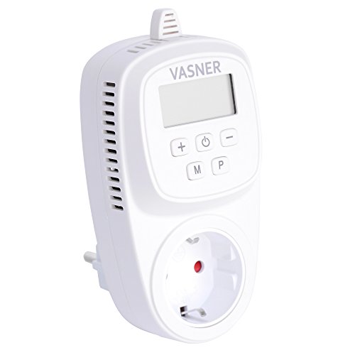VASNER Universal-Thermostat VUT35 – das programmierbare Steckdosen-Thermostat 3 Schnellwahlsets Frostschutz 0,5°C Temperatur-Genauigkeit von VASNER