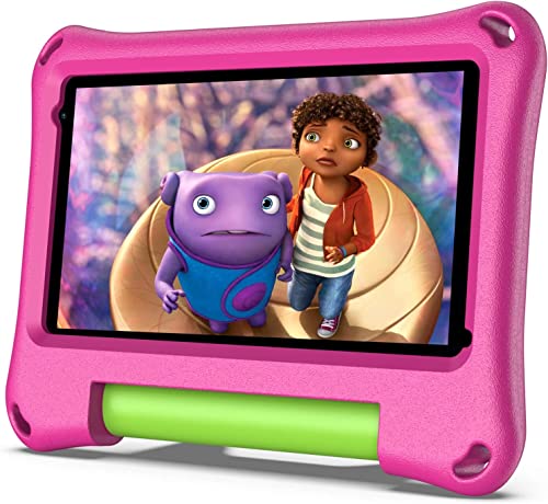 Android11 Kinder Tablets 7 Zoll, Quad Core, 2GB +32GB,Tablet für Kinder Bluetooth,KidsTablet mit kindgerechter, HülleKindersoftware elterliche Kontrolle, Pre-Installed Apps,Wi-Fi (Rosa) von VASOUN