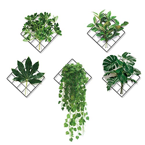 VASZOLA 3D-Wandaufkleber, lebendige grüne Blätter, entfernbar, Dekoration für Schlafzimmer, Wohnzimmer, Büro, Badezimmer von VASZOLA