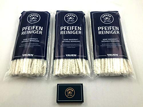 VAUEN 3 x Weisse Pfeifenreiniger Baumwolle + gratis Streichhölzer - Pfeife Reiniger von VAUEN
