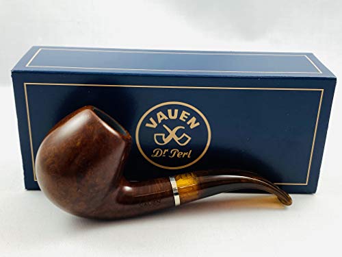VAUEN Pfeife Classic 3904 - Bulldog, Holz, braun-meliert, 9mm Filter, Made in Germany von VAUEN