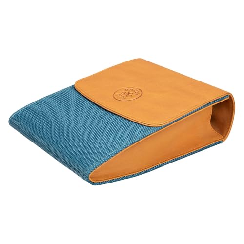VAUEN Pfeifentasche Easy (642), Blue (Leder mit blauem Nylon), Magnetverschluss von VAUEN