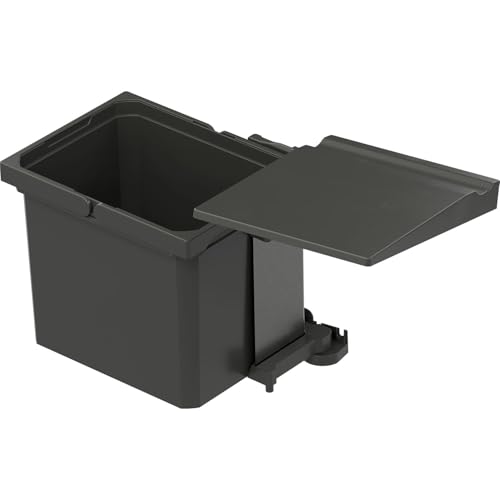 VAUTH-SAGEL 90009049 VS ENVI Single C450/12L Lava EV Einbaumülleimer KB 400mm-Abfalleimer 12 Liter mit Deckel, Kunststoff, antik rostig von VAUTH-SAGEL