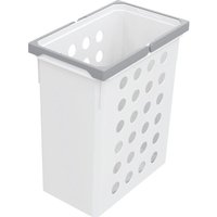 Vauth Sagel Wäschesammler 21l Wash - praktischer Wäschekorb schmal mit optimaler Luftzirkulation, Wäschekorb Plastik, 28 Liter Weiß von VAUTH-SAGEL