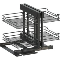 Vs Cor Flex Eckschrank Auszug Classic - Set für Küchenunterschränke mit kb 900mm - Korbablage aus Stahldraht, Stahl pulverbeschichtet lava Vs Cor Flex Eckschrank Auszug Classic - Set für Küchenunterschränke mit kb 900mm - Korbablage aus Stahldraht, Stahl pulverbeschichtet lava von VAUTH-SAGEL