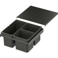Vauth-sagel - vs envi Flex XS-216 Abfalltrennsystem kb 500 mm 2 x 6/1 x 10 Liter Lava von VAUTH-SAGEL