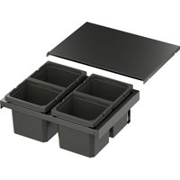 Vauth-sagel - vs envi Flex XS-216 Abfalltrennsystem kb 600 mm 4 x 6 Liter Lava von VAUTH-SAGEL