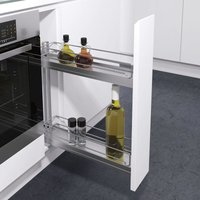 Vs sub Slim Unterschrankauszug Classic kb 150 mm Silber von VAUTH-SAGEL