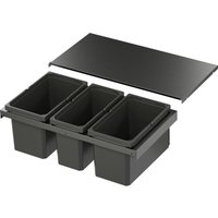 Vauth-sagel - Vs Envi Flex XS-256 Abfalltrennsystem kb 800mm Mülltrennsystem 2x16/1x12 Liter Lava von VAUTH-SAGEL