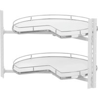 Vs cor Wheel Pro Drehteller für Eckschrank Organizer - Rondell Küchenschrank drehbar 3/4-Kreis, kb 900mm, weiß/chrom von VAUTH-SAGEL