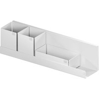 Wandregal Metall Board-5 Box m Organizer Set für alle Wohnbereiche - Wandablage mit Boxen, Stahl pulverbeschichtet weiß - Vauth-sagel von VAUTH-SAGEL