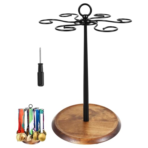 360 Grad Drehbares Medaillenhalter,Holz Drehbarer Medaillenaufhänger,Tisch Medaillenhalter,Hält über 36 Medaillen Kein Bohren erforderlich,für Medaillen aller Größen,als Getränkehalter(schwarz) 360 Grad Drehbares Medaillenhalter,Holz Drehbarer Medaillenaufhänger,Tisch Medaillenhalter,Hält über 36 Medaillen Kein Bohren erforderlich,für Medaillen aller Größen,als Getränkehalter(schwarz) von VAVPUP