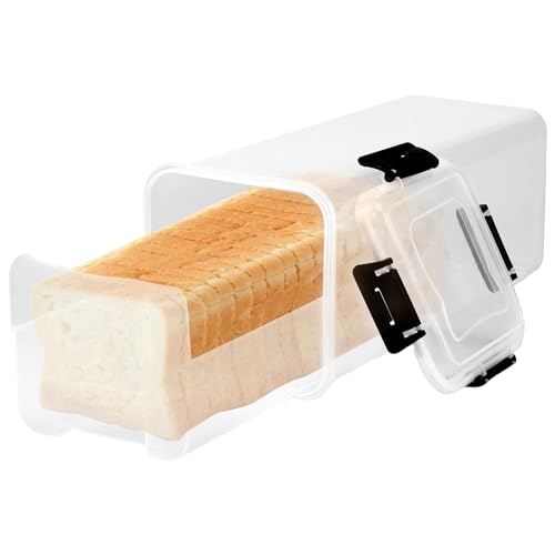 Brotkasten,Brotaufbewahrungsbehälter Laibbrotbehälter,BPA freier Sandwichbrotspender aus Kunststoff zum Frischhalten,Wiederverwendbarer luftdichter behälter für selbstgebackenes Brot Getreide,Mehl von VAVPUP