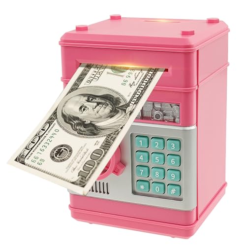 Elektronisches ABS Sparschwein,Digitale Spardose mit Passwortschutz,Kinder Safe Sparschwein,Automatische Geldeinwurffunktion,Leicht zugänglich für Kinder,Geburtstag Geschenk für Jungen Mädchen(Rosa) Elektronisches ABS Sparschwein,Digitale Spardose mit Passwortschutz,Kinder Safe Sparschwein,Automatische Geldeinwurffunktion,Leicht zugänglich für Kinder,Geburtstag Geschenk für Jungen Mädchen(Rosa) von VAVPUP