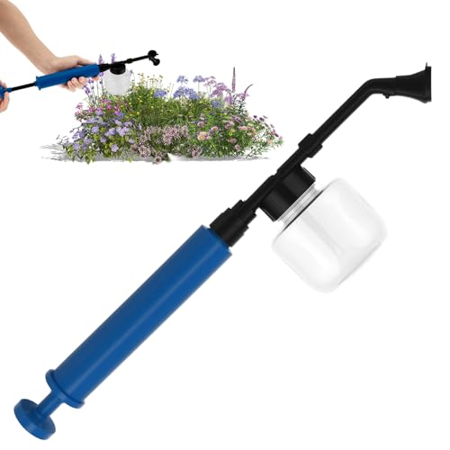 Kieselgur Zerstäuber,Kieselgur Pulversprüher aus Kunststoff mit winddichtem Auslass,Abnehmbar Pulverspender mit 250ml Transparenter Flasche,42*10.5*8cm,Arbeitssparender Staubspender für Gartenarbeit von VAVPUP