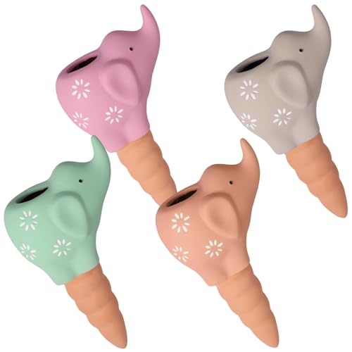 VAVPUP 4 Stück Tonkegel Bewässerung,16.2 * 8.2cm,Keramik Bewässerungskugeln mit Selbstbewässerndem Spike Halten,Tontöpfe Deko für Zimmerpflanzen und Gartenpflanzen(Stil 2) von VAVPUP