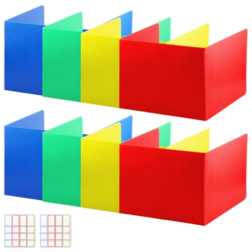 VAVPUP 8 Bunte Schreibtischteiler Sichtschutzordner Kunststoff Faltbarer Arbeitszimmerteiler Tragbarer Praktischer Schreibtisch Sichtschutzordner für Bibliothek Schüle Büro Schreibtisch Schilde VAVPUP 8 Bunte Schreibtischteiler Sichtschutzordner Kunststoff Faltbarer Arbeitszimmerteiler Tragbarer Praktischer Schreibtisch Sichtschutzordner für Bibliothek Schüle Büro Schreibtisch Schilde von VAVPUP