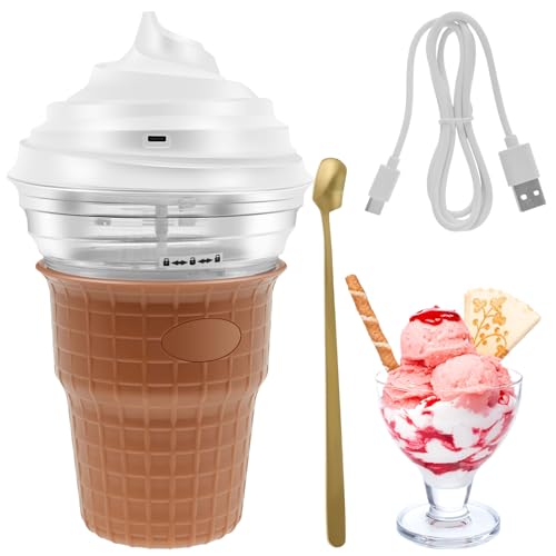 VAVPUP Kids Ice Cream Maker Homemade Eismaschine Eismaschine Maschine mit 30 Rezepten persönlicher Eismaishersteller Mini Digital gefrorener Desserthersteller für Eis Gelato Sorbet Gefrorener Joghurt von VAVPUP