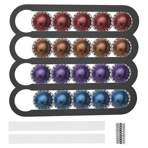 VAVPUP Magnetischer Kaffeekapselhalter,Acryl Kaffeepadständer mit Klebemontage,35*30*0.5CM,Latzsparend Leicht zugänglich,Kühlschrank Kaffeekapsel Organizer für 20 Kapseln, für die Küche,Büro(schwarz) VAVPUP Magnetischer Kaffeekapselhalter,Acryl Kaffeepadständer mit Klebemontage,35*30*0.5CM,Latzsparend Leicht zugänglich,Kühlschrank Kaffeekapsel Organizer für 20 Kapseln, für die Küche,Büro(schwarz) von VAVPUP