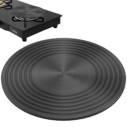Wärmeverteilerplatte aus Aluminiumlegierung,Auftauplatte für die Küche,Flammschutz,Doppelseitig,Rutschfest Induktions Diffusorplatte, Multifunktionale Wärmeverteilerplatte,Kochfeldplatte für Gasherd von VAVPUP