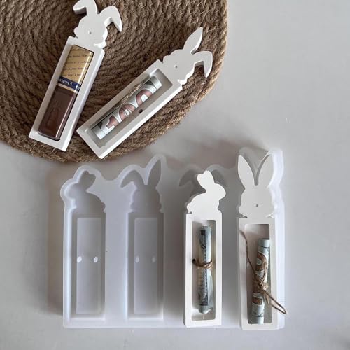 Osterhase Silikonform Geldgeschenk, Silikonform Hase Gipsformen zum Gießen Ostern Pralinenschachtel Gießformen Silikon Ostern für Geldgeschenke Osterhase Silikonform Geldgeschenk, Silikonform Hase Gipsformen zum Gießen Ostern Pralinenschachtel Gießformen Silikon Ostern für Geldgeschenke von VAWSVOCS